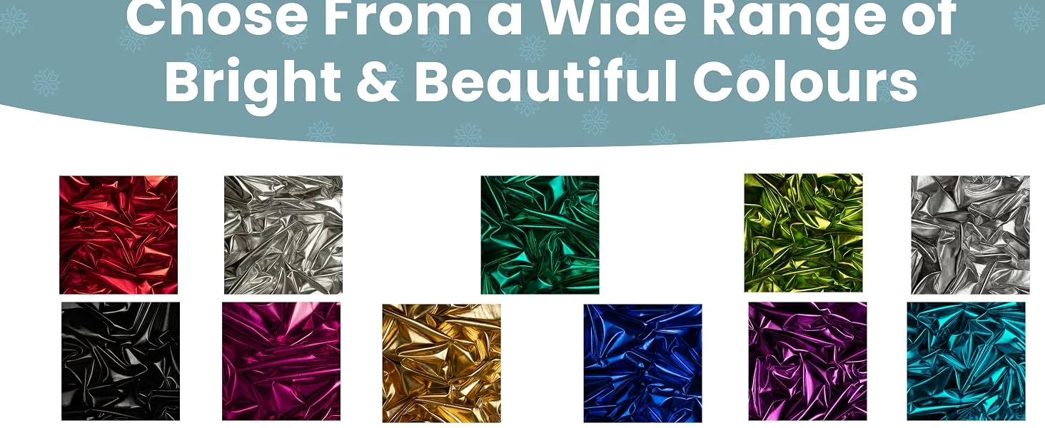 Full-print metallic foil spandex milk-silk fabric detail showing reflective surface