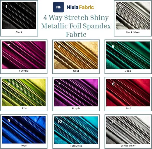 Reflective foil print fabric texture for stage costume production