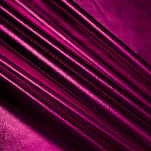 Full-print metallic foil spandex milk-silk 4-way stretch fabric for dancewear