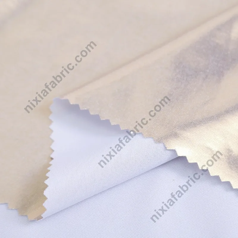 4-way stretch foil fabric texture for fitted stage garments