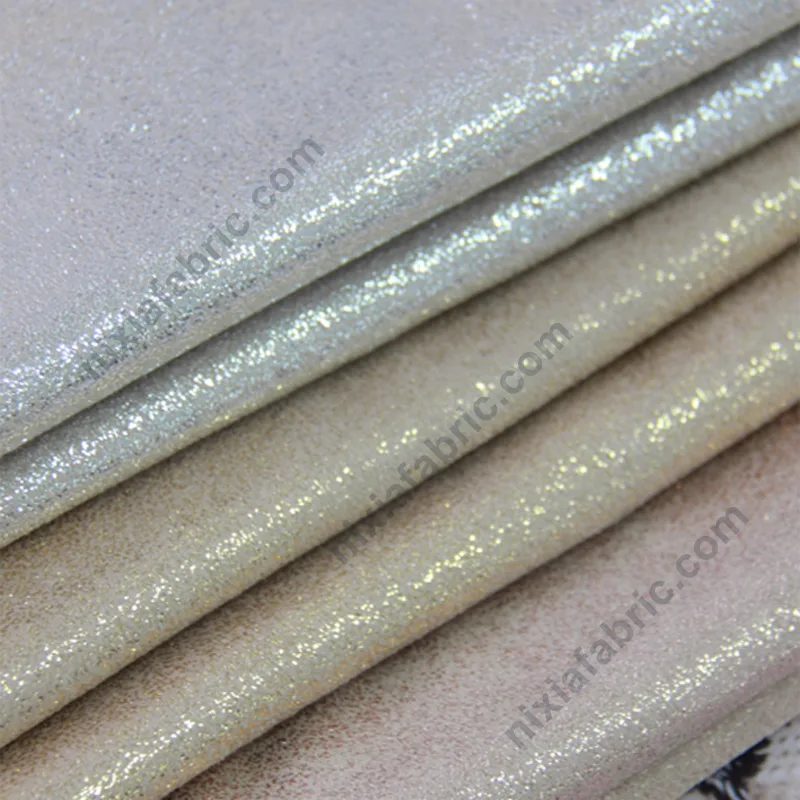 Small-dot laser foil surface on suede-look fabric base