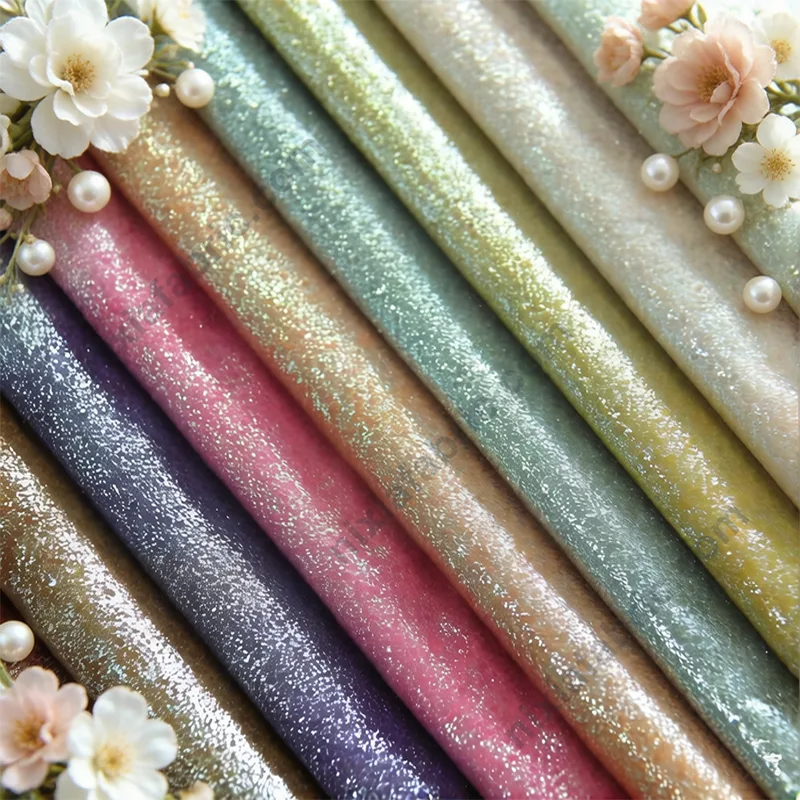 Dense dot foil fabric close-up for props and event decoration