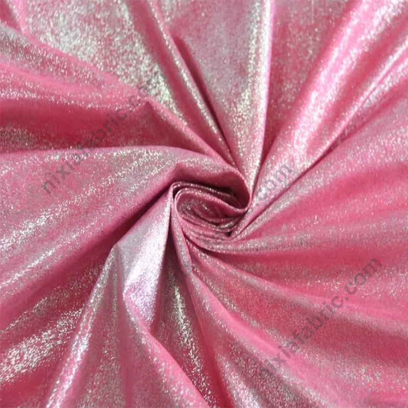 Suede-look foil fabric detail for event decoration panels