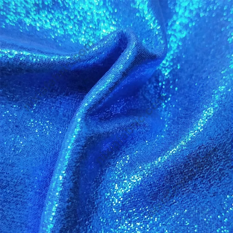 Slight stretch suede-look fabric with embossed foil dot effect