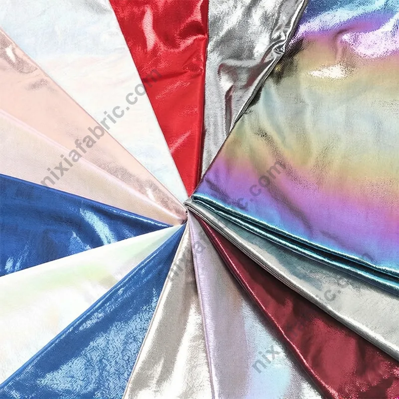 Dense dot foil fabric detail for stage backdrop sourcing