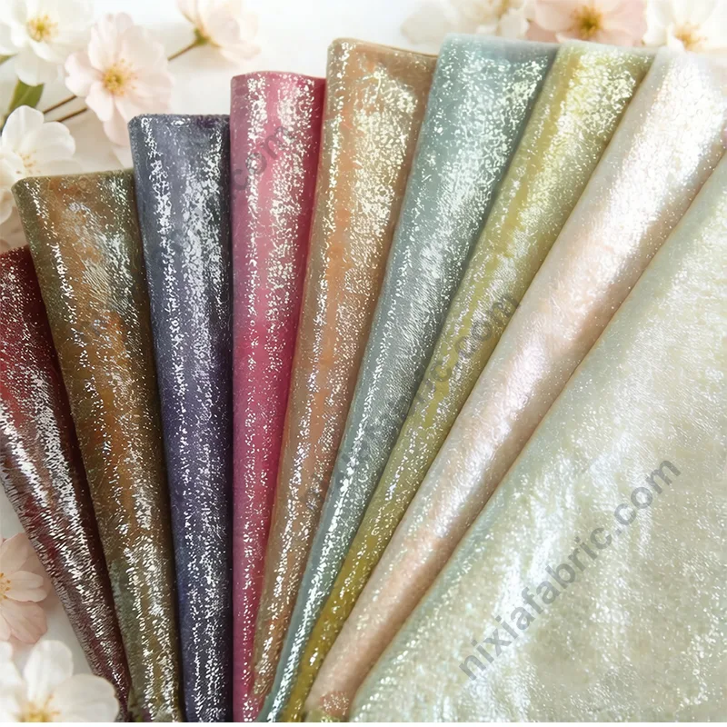 Wholesale suede-look foil fabric texture for display projects