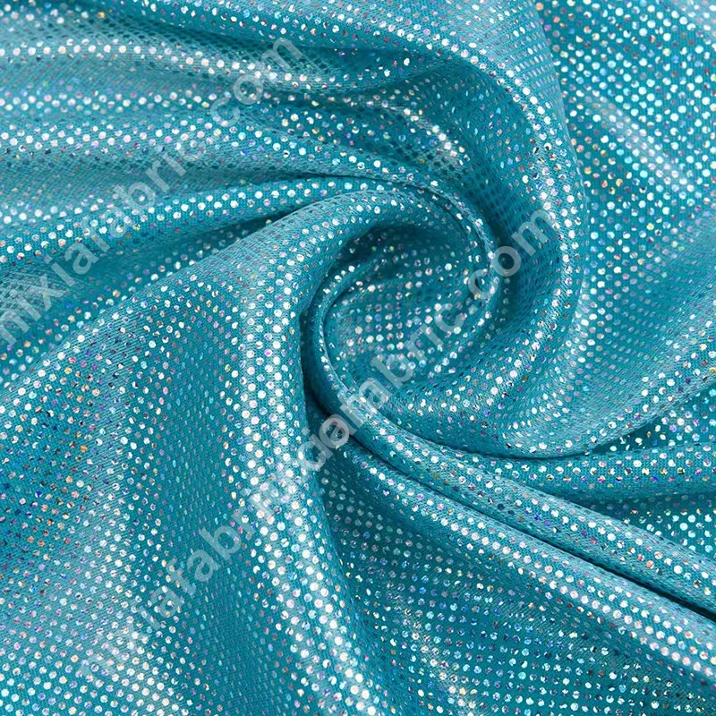 Color-shifting rainbow dot laser foil surface detail