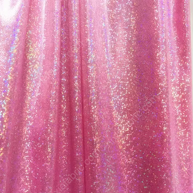 Rainbow fingerprint dot foil fabric detail for wholesale sourcing