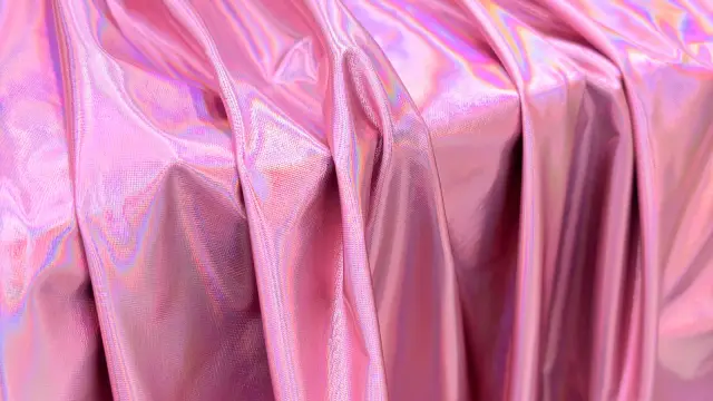 Iridescent laser foil 4-way stretch fabric for stage costumes and show costumes