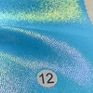 H2015030101 iridescent mystic metallic foil nylon spandex fabric color swatch 12