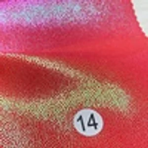 H2015030101 iridescent mystic metallic foil nylon spandex fabric color swatch 14