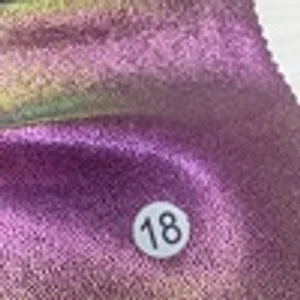 H2015030101 iridescent mystic metallic foil nylon spandex fabric color swatch 18