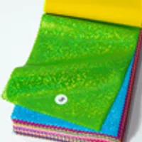 H2015030102 green flash metallic foil nylon spandex fabric color swatch