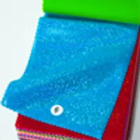 H2015030102 Hawaiian ocean metallic foil nylon spandex fabric color swatch