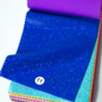 H2015030102 Klein blue metallic foil nylon spandex fabric color swatch