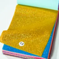 H2015030102 golden metallic foil nylon spandex fabric color swatch