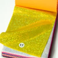 H2015030102 lemon metallic foil nylon spandex fabric color swatch